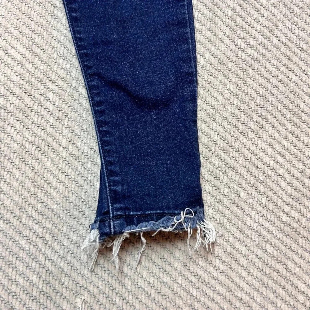Kancan Womens Blue Distressed Moto Jeans Sz 1/24‎ Rock KC8201SD - Picture 6 of 13